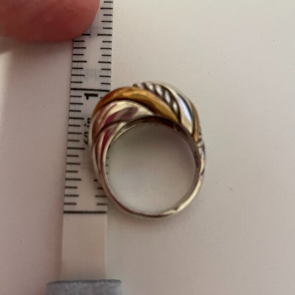 Brighton Tapered Band Ring in Gold and Silver - Picture 5 of 5